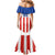 Personalized Paraguay 2024 Football Mermaid Dress Come On La Albirroja - Wonder Print Shop