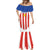 Personalized Paraguay 2024 Football Mermaid Dress Come On La Albirroja - Wonder Print Shop