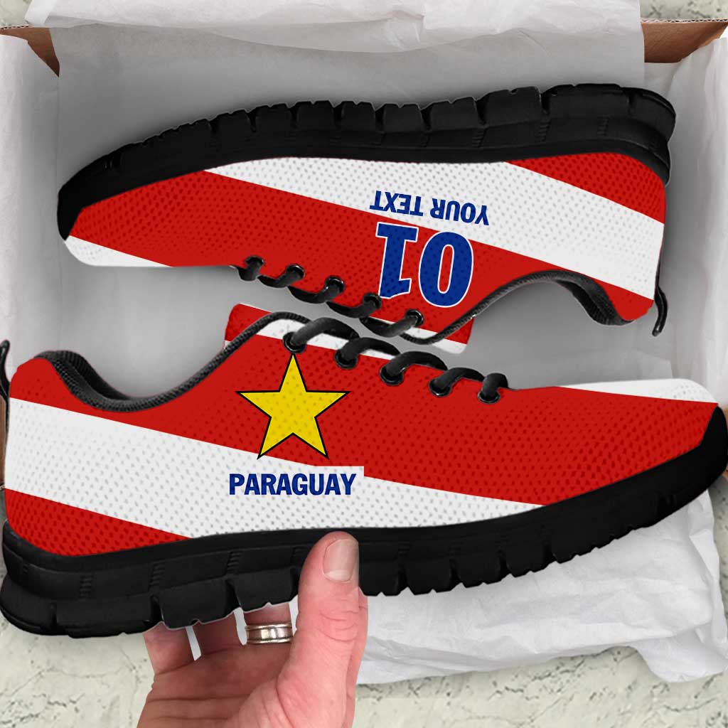 Paraguay 2024 Football Sneakers Come On La Albirroja - Wonder Print Shop