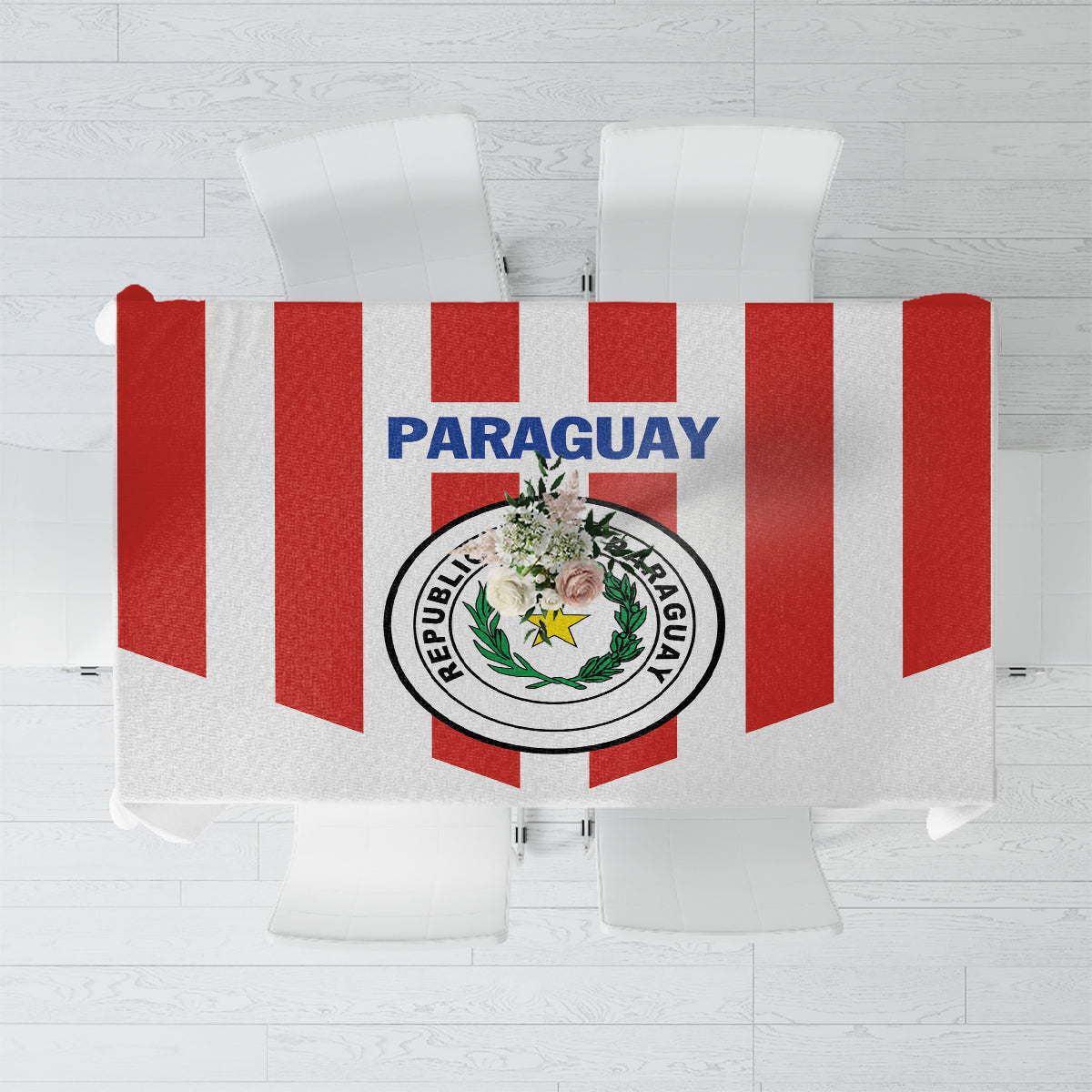 Paraguay 2024 Football Tablecloth Come On La Albirroja - Wonder Print Shop