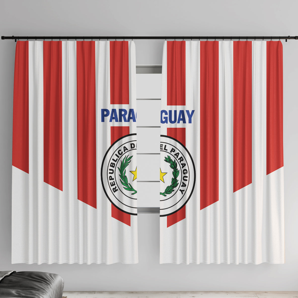 Paraguay 2024 Football Window Curtain Come On La Albirroja - Wonder Print Shop