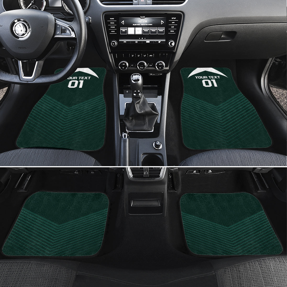 Bolivia 2024 Football Car Mats La Verd Go Champion - Wonder Print Shop