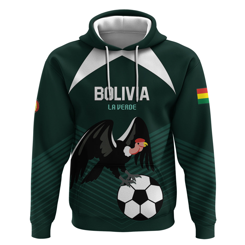 Personalized Bolivia 2024 Football Hoodie La Verd Go Champion - Wonder Print Shop