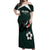 Personalized Bolivia 2024 Football Off Shoulder Maxi Dress La Verd Go Champion - Wonder Print Shop