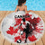 Canada 2024 Soccer Beach Blanket Canadian Player Maple Leaf - Wonder Print Shop