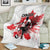 Canada 2024 Soccer Blanket Canadian Player Maple Leaf