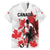 Personalized Canada 2024 Soccer Family Matching Puletasi and Hawaiian Shirt Canadian Player Maple Leaf - Wonder Print Shop