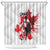 Canada 2024 Soccer Shower Curtain Canadian Player Maple Leaf