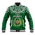 Custom Djibouti Baseball Jacket Jabuuti Emblem With Islamic Floral Circle - Wonder Print Shop