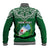 Custom Djibouti Baseball Jacket Jabuuti Emblem With Islamic Floral Circle - Wonder Print Shop