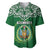 Custom Djibouti Baseball Jersey Jabuuti Emblem With Islamic Floral Circle - Wonder Print Shop