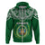 Custom Djibouti Hoodie Jabuuti Emblem With Islamic Floral Circle - Wonder Print Shop