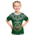 Custom Djibouti Kid T Shirt Jabuuti Emblem With Islamic Floral Circle - Wonder Print Shop