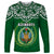 Custom Djibouti Long Sleeve Shirt Jabuuti Emblem With Islamic Floral Circle - Wonder Print Shop