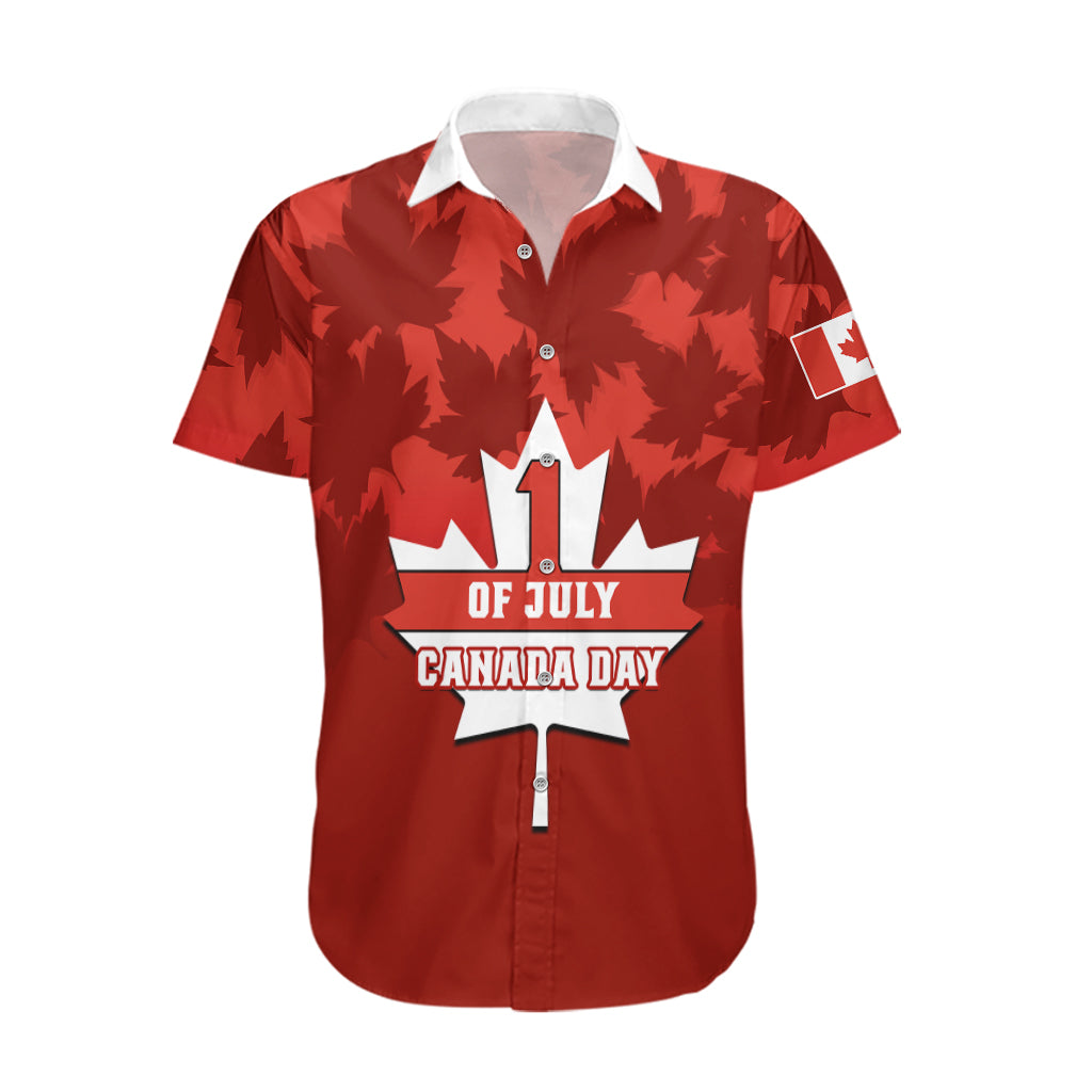 1 July Canada Independence Day Hawaiian Shirt Canadian Maple Leaf Happy 156th Anniversary - Wonder Print Shop