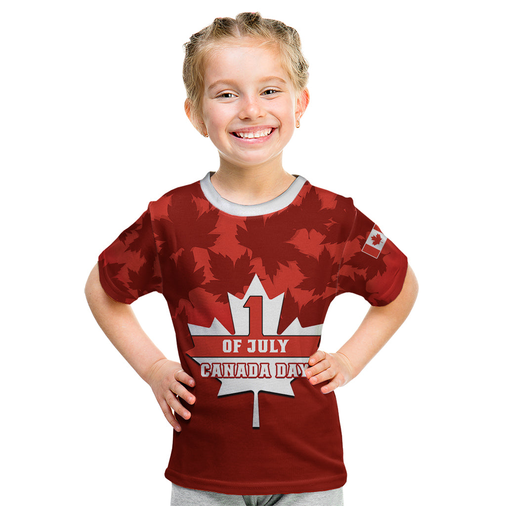 1 July Canada Independence Day Kid T Shirt Canadian Maple Leaf Happy 156th Anniversary - Wonder Print Shop