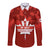 1 July Canada Independence Day Long Sleeve Button Shirt Canadian Maple Leaf Happy 156th Anniversary - Wonder Print Shop