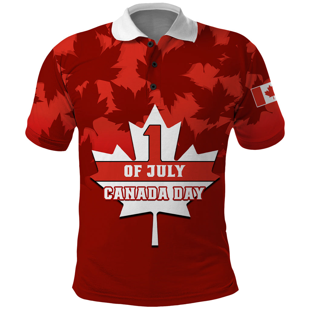 1 July Canada Independence Day Polo Shirt Canadian Maple Leaf Happy 156th Anniversary - Wonder Print Shop