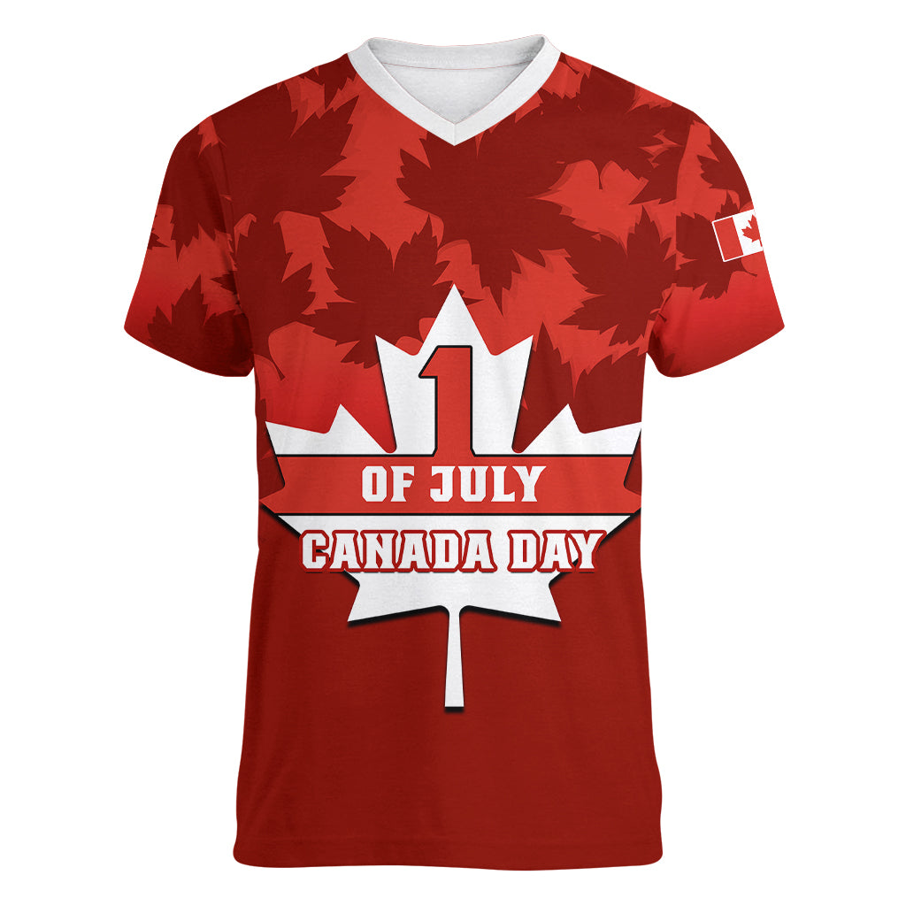 1-july-canada-independence-day-women-v-neck-t-shirt-canadian-maple-leaf-happy-156th-anniversary