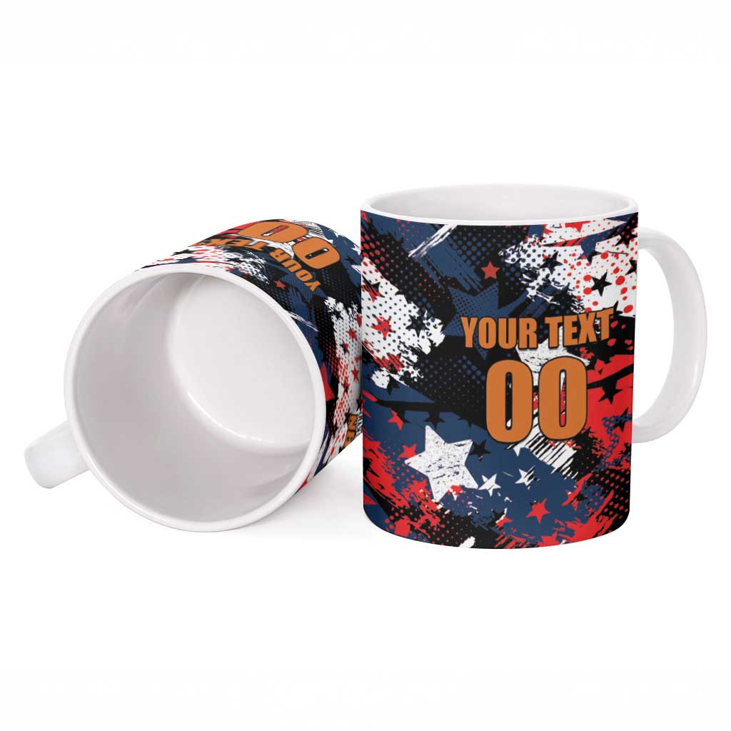 Custom American Football Grunge Ceramic Mug Special Version - Wonder Print Shop