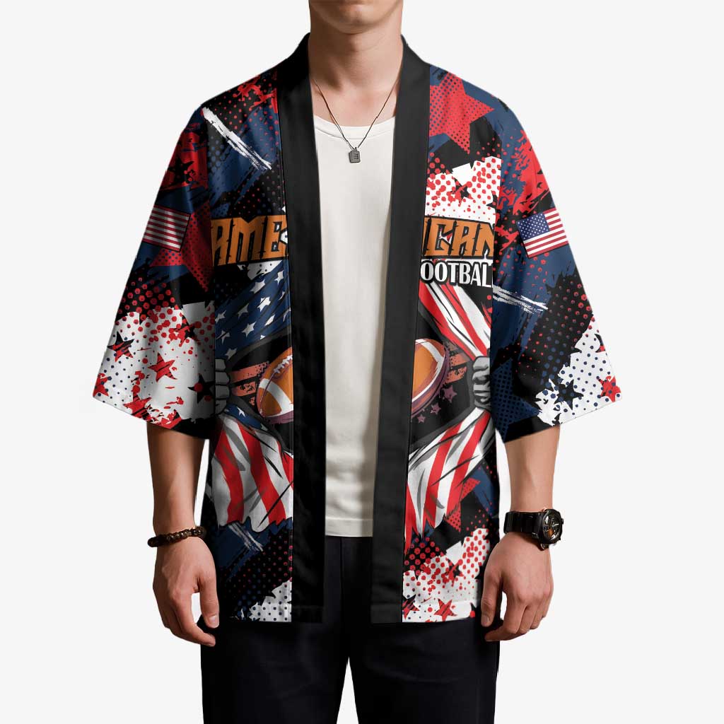 Custom American Football Grunge Kimono Special Version - Wonder Print Shop