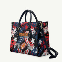 American Football Grunge Leather Bag Special Version - Wonder Print Shop