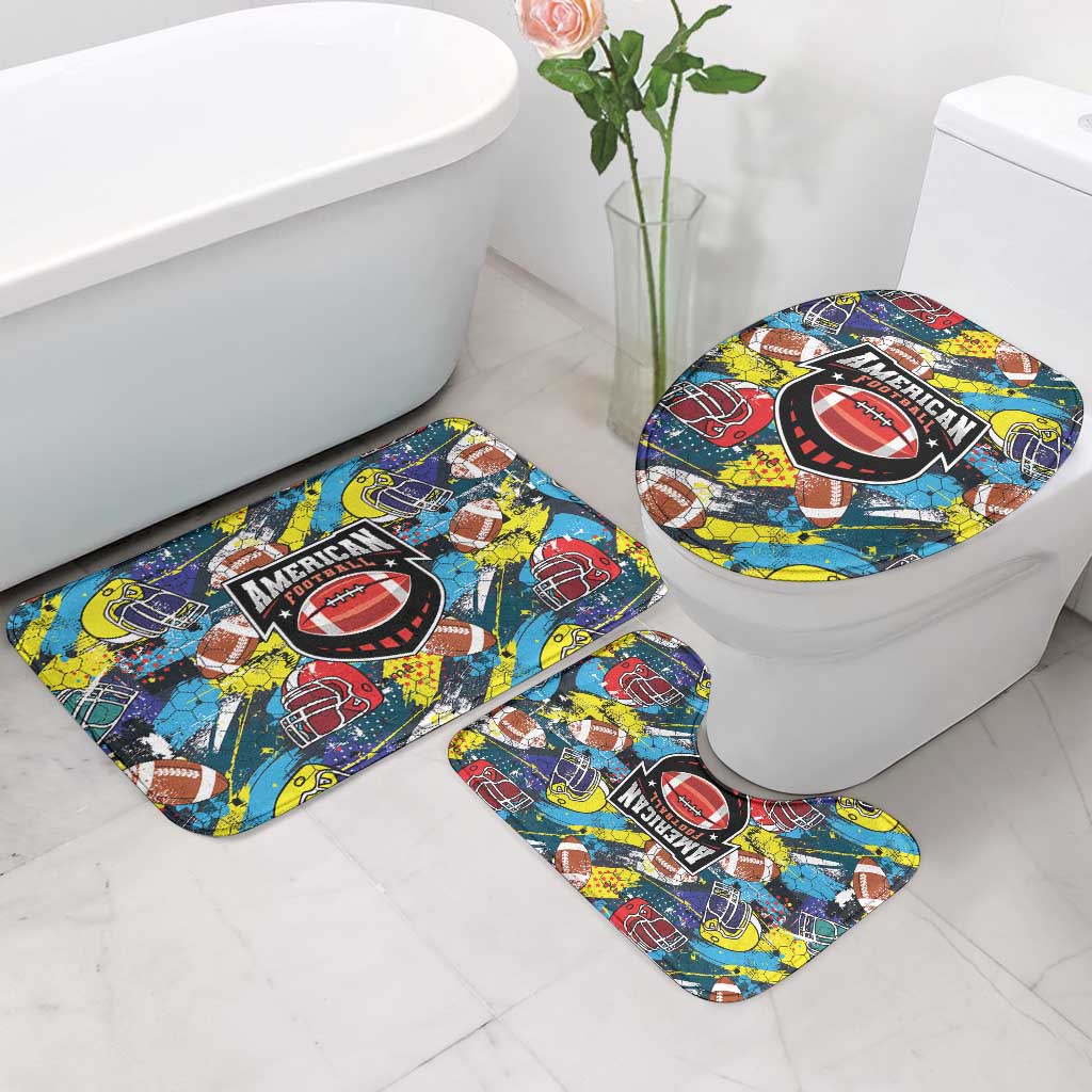 American Football Graffiti Bathroom Set Unique Style - Wonder Print Shop