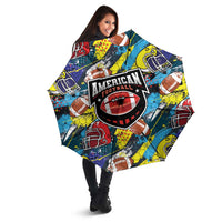 American Football Graffiti Umbrella Unique Style - Wonder Print Shop