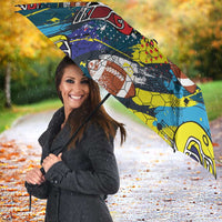 American Football Graffiti Umbrella Unique Style - Wonder Print Shop
