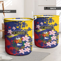 Venezuela Orchid Cattleya Mossiae Laundry Basket Flag Color Inspired