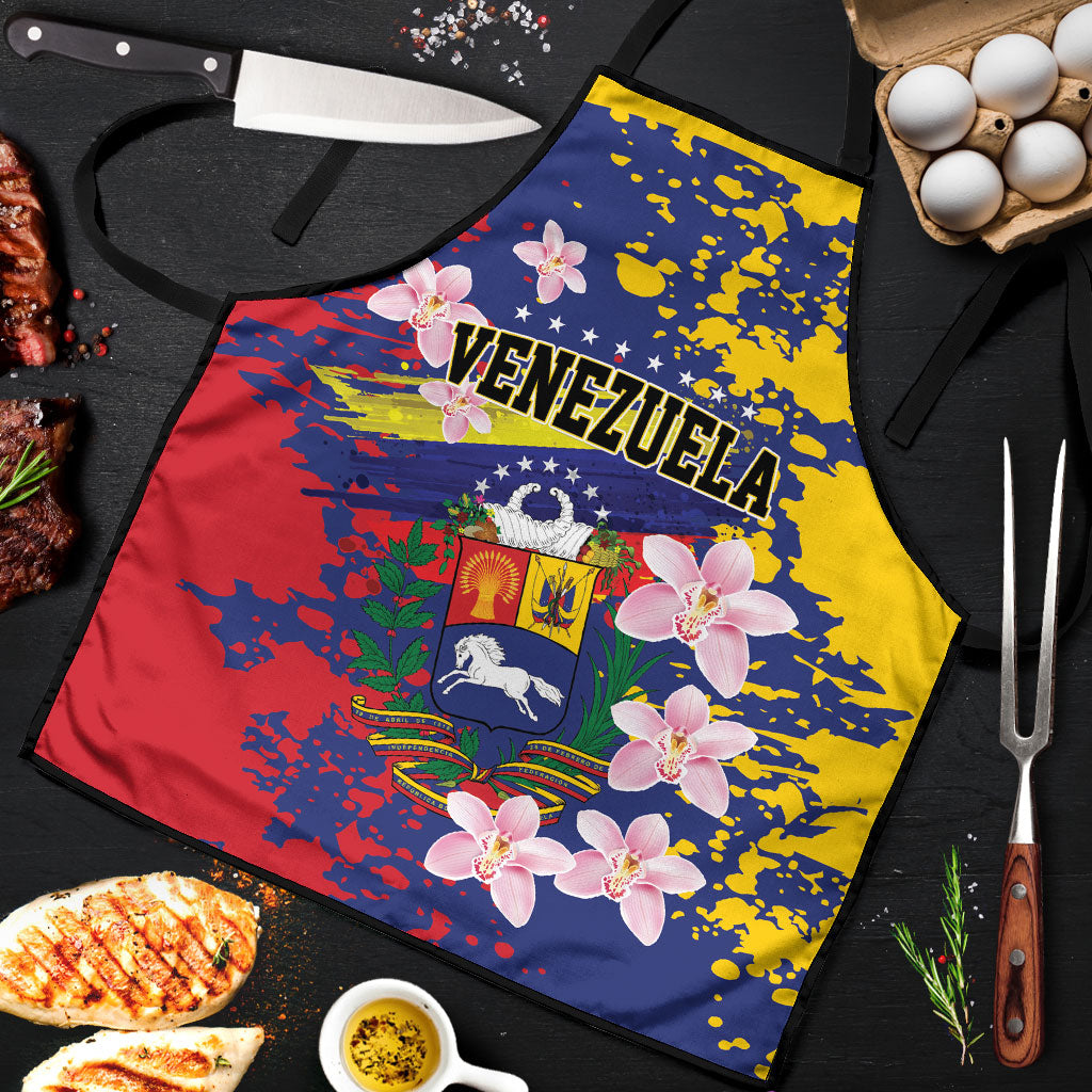 Venezuela Orchid Cattleya Mossiae Apron Flag Color Inspired