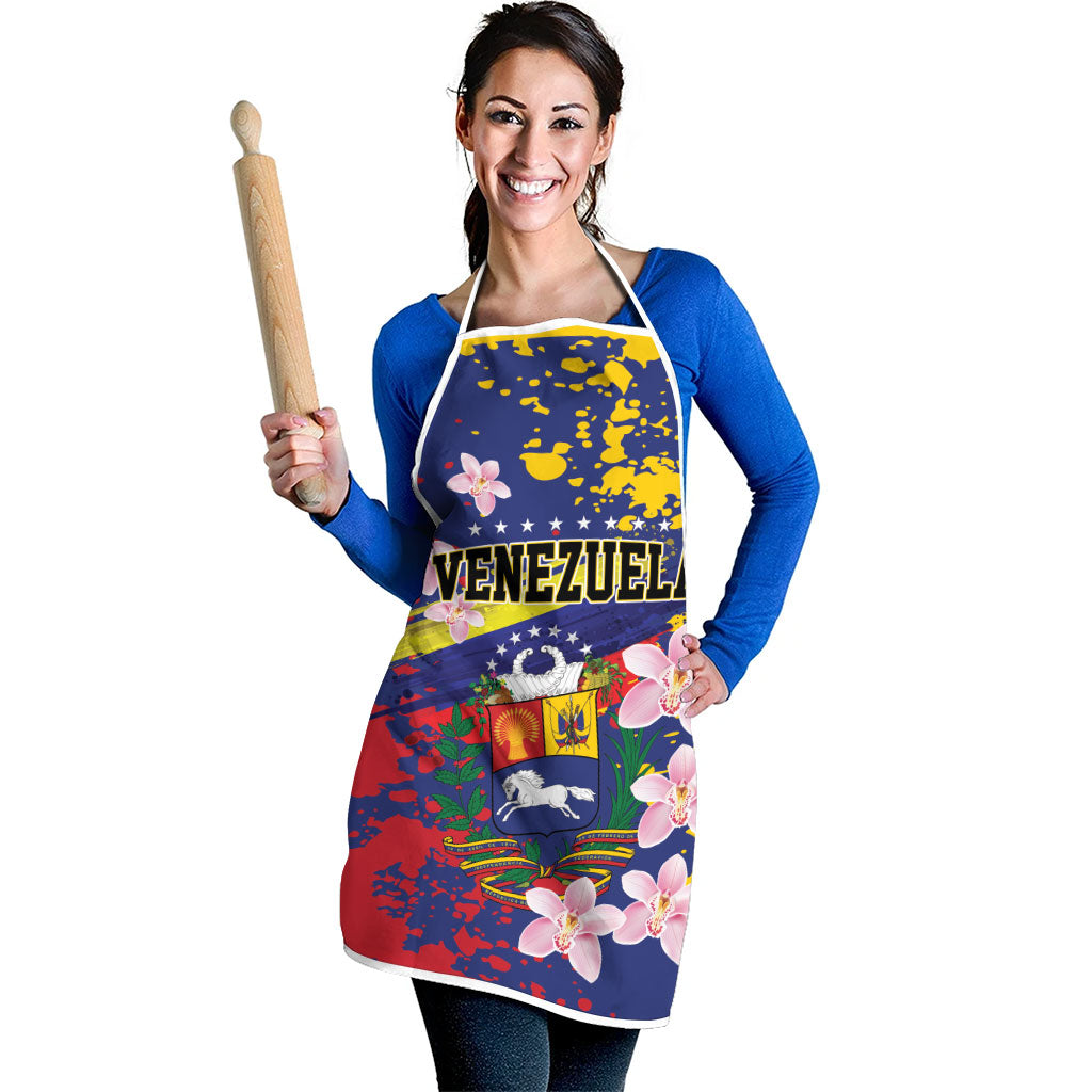Venezuela Orchid Cattleya Mossiae Apron Flag Color Inspired