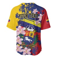 Personalized Venezuela Orchid Cattleya Mossiae Baseball Jersey Flag Color Inspired