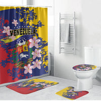 Venezuela Orchid Cattleya Mossiae Bathroom Set Flag Color Inspired