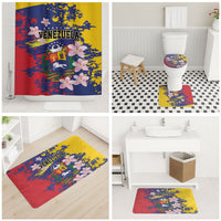 Venezuela Orchid Cattleya Mossiae Bathroom Set Flag Color Inspired