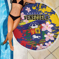 Venezuela Orchid Cattleya Mossiae Beach Blanket Flag Color Inspired