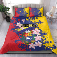 Venezuela Orchid Cattleya Mossiae Bedding Set Flag Color Inspired