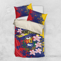 Venezuela Orchid Cattleya Mossiae Bedding Set Flag Color Inspired