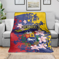 Venezuela Orchid Cattleya Mossiae Blanket Flag Color Inspired