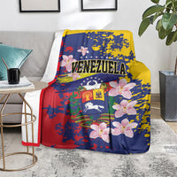 Venezuela Orchid Cattleya Mossiae Blanket Flag Color Inspired