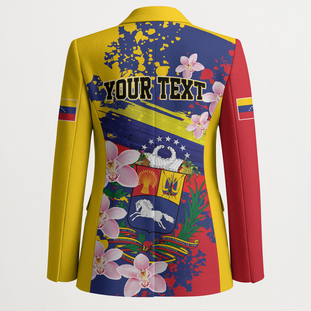 Personalized Venezuela Orchid Cattleya Mossiae Blazer Flag Color Inspired