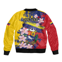 Personalized Venezuela Orchid Cattleya Mossiae Bomber Jacket Flag Color Inspired