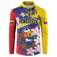Personalized Venezuela Orchid Cattleya Mossiae Button Sweatshirt Flag Color Inspired