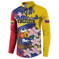 Personalized Venezuela Orchid Cattleya Mossiae Button Sweatshirt Flag Color Inspired