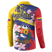 Personalized Venezuela Orchid Cattleya Mossiae Button Sweatshirt Flag Color Inspired