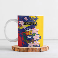 Personalized Venezuela Orchid Cattleya Mossiae Ceramic Mug Flag Color Inspired