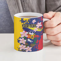 Personalized Venezuela Orchid Cattleya Mossiae Ceramic Mug Flag Color Inspired