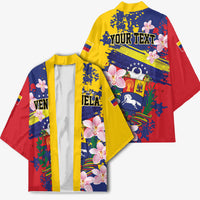 Personalized Venezuela Orchid Cattleya Mossiae Kimono Flag Color Inspired