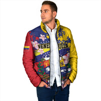 Personalized Venezuela Orchid Cattleya Mossiae Padded Jacket Flag Color Inspired