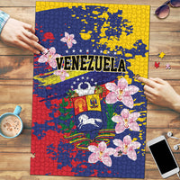 Venezuela Orchid Cattleya Mossiae Puzzle Flag Color Inspired